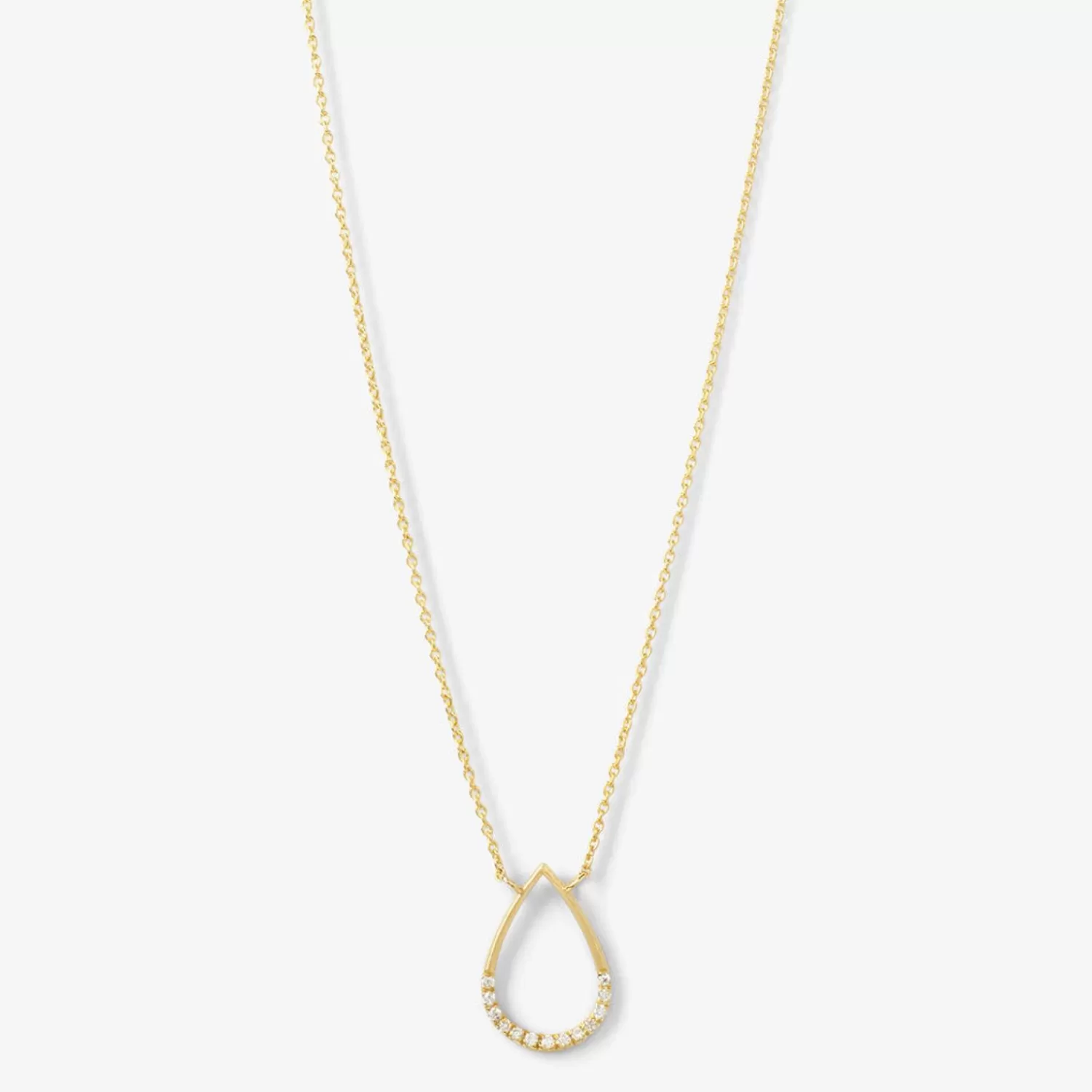 The Alkemistry Aria - 18Ct Gold, Pave Diamond Pear Necklace Hot