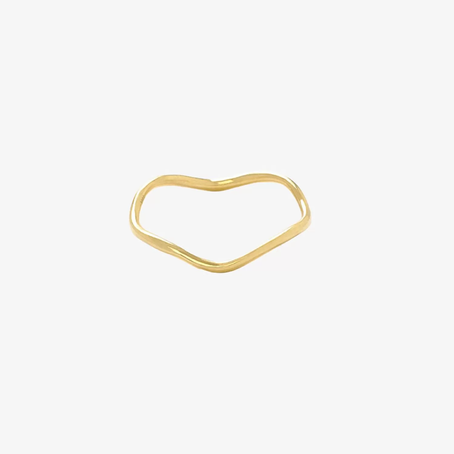 The Alkemistry Aria - 18Ct Gold, Plain Wave Ring New