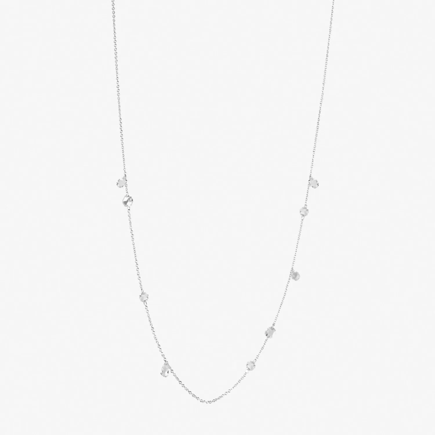 The Alkemistry Aria - 18Ct Gold, Rose Cut Diamond Tennis Necklace Cheap