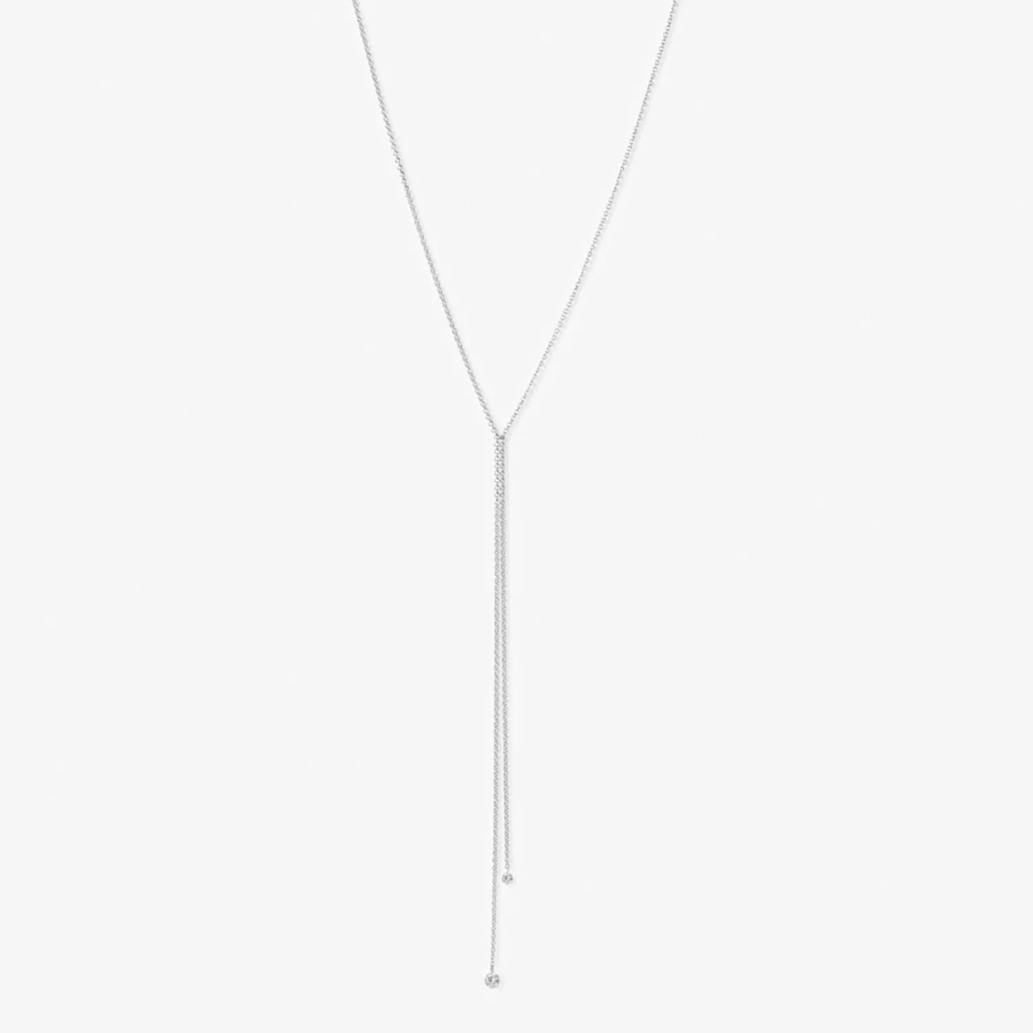 The Alkemistry Aria - 18Ct Gold, Two Drilled Diamond Lariat Necklace Best Sale