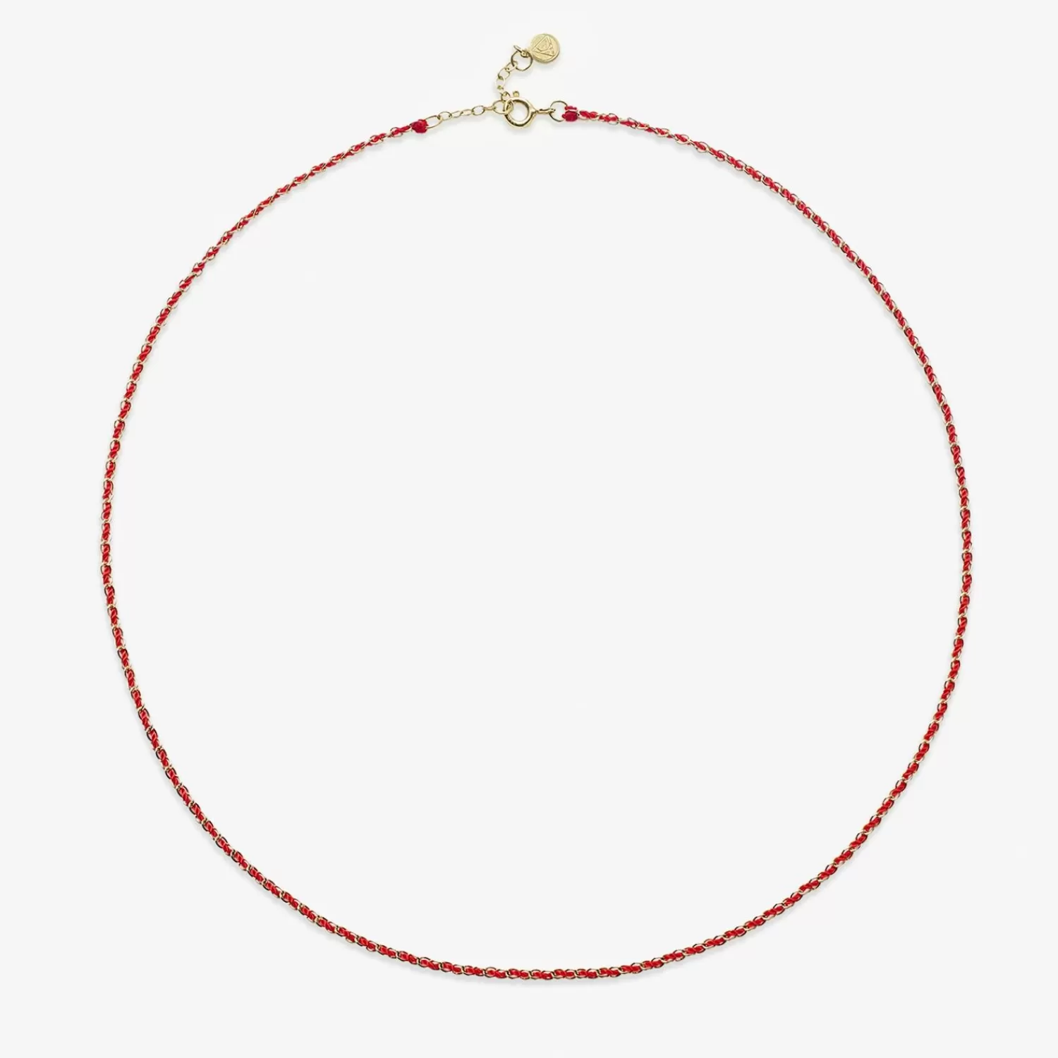 The Alkemistry Auric - 18Ct Gold, 'Empowerment' Red Woven Chain Necklace Store