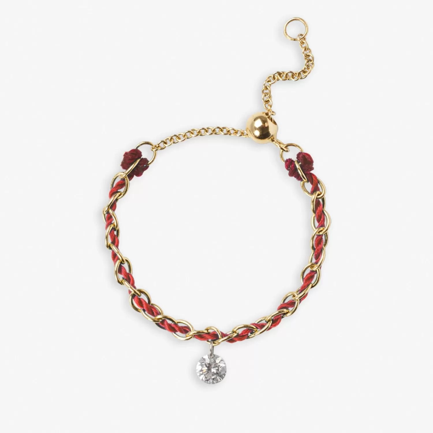 The Alkemistry Auric - 18Ct Gold, 'Empowerment' Red Woven Chain Ring Outlet