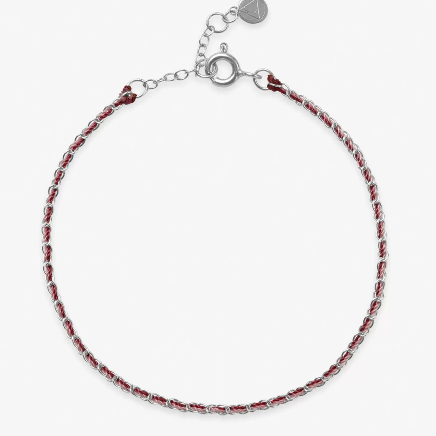 The Alkemistry Auric - 18Ct Gold, 'Love' Pink & Garnet Woven Chain Bracelet Outlet