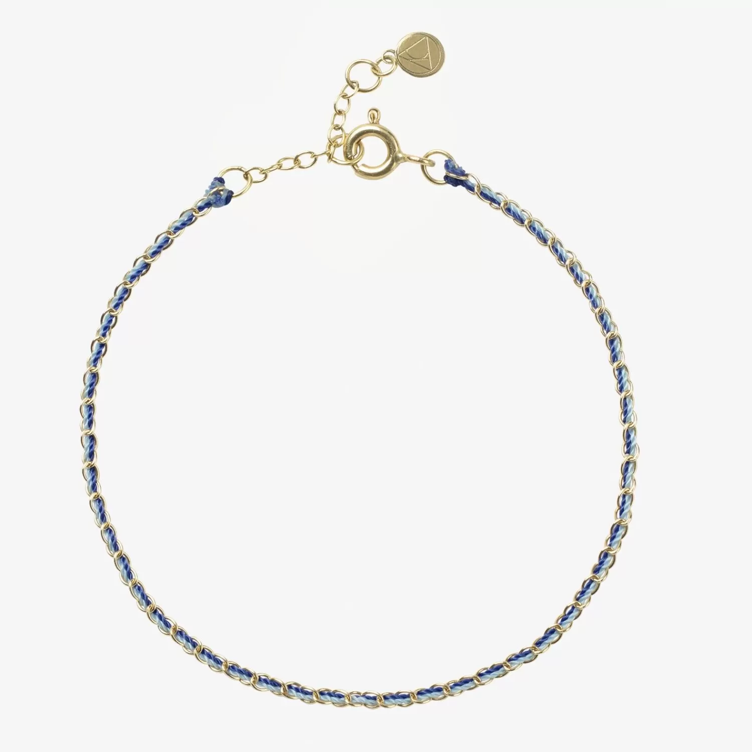 The Alkemistry Auric - 18Ct Gold, 'Nurture' Blue & Turquoise Woven Chain Bracelet Online