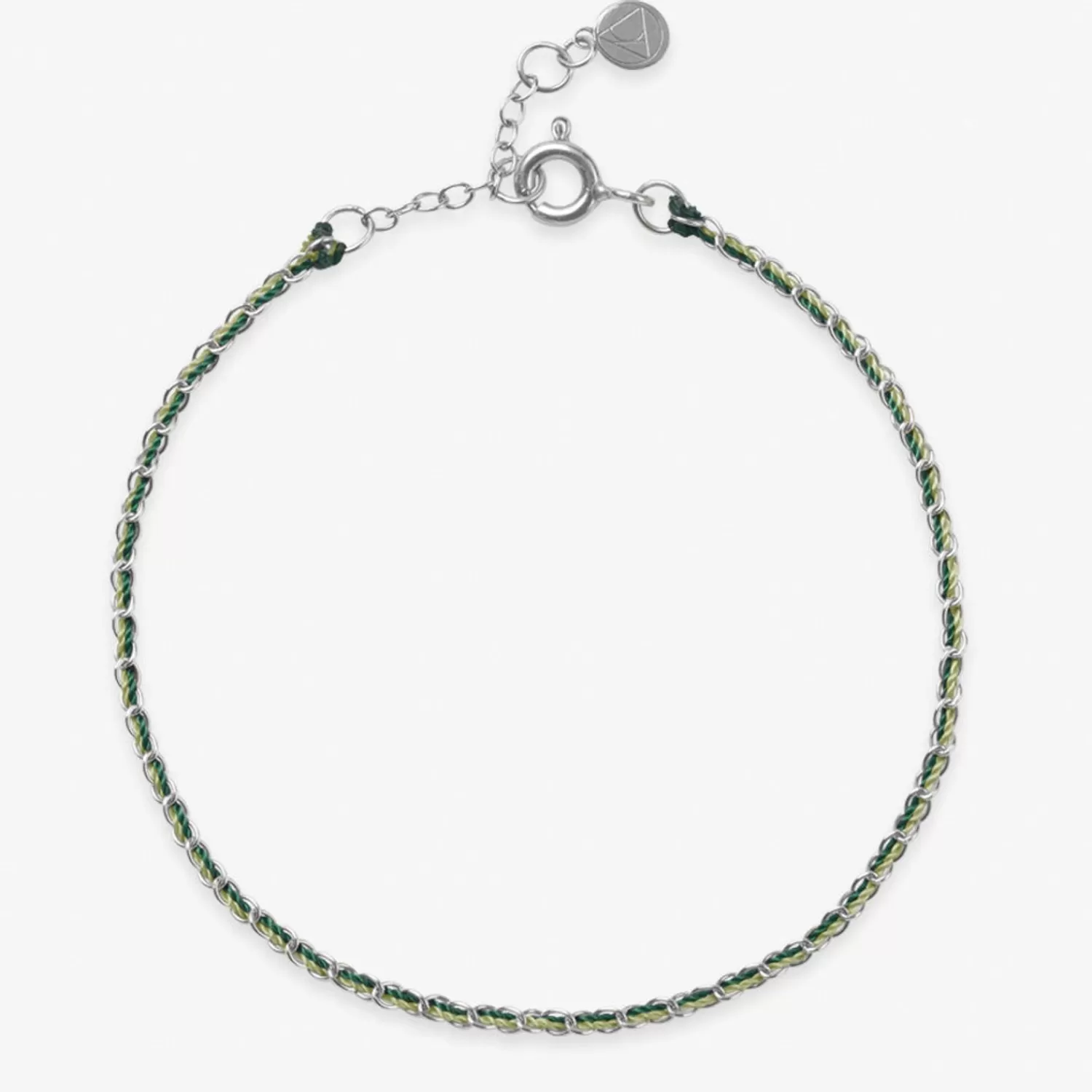 The Alkemistry Auric - 18Ct Gold, 'Prosperity' Green & Jade Woven Chain Bracelet Fashion