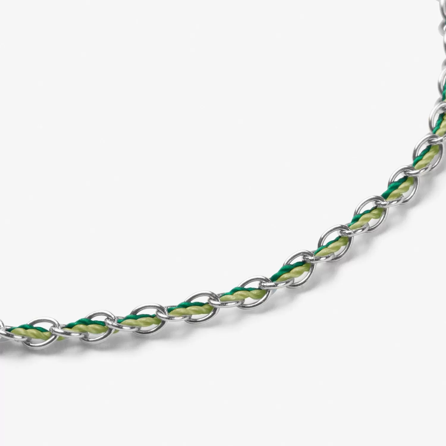 The Alkemistry Auric - 18Ct Gold, 'Prosperity' Green & Jade Woven Chain Bracelet Fashion