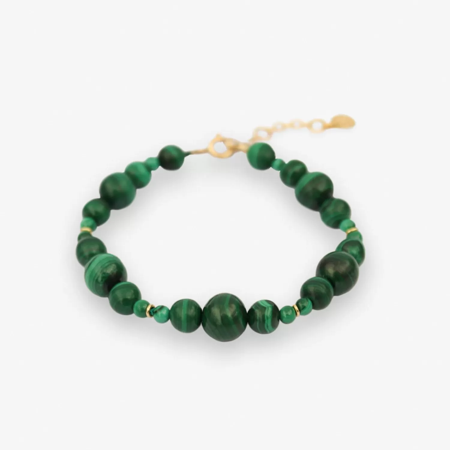 The Alkemistry Boba - 18Ct Gold, Malachite Bead Bubble Bracelet Outlet