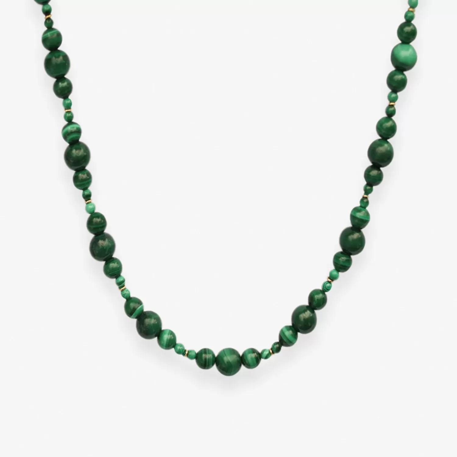 The Alkemistry Boba - 18Ct Gold, Malachite Bead Bubble Necklace Sale