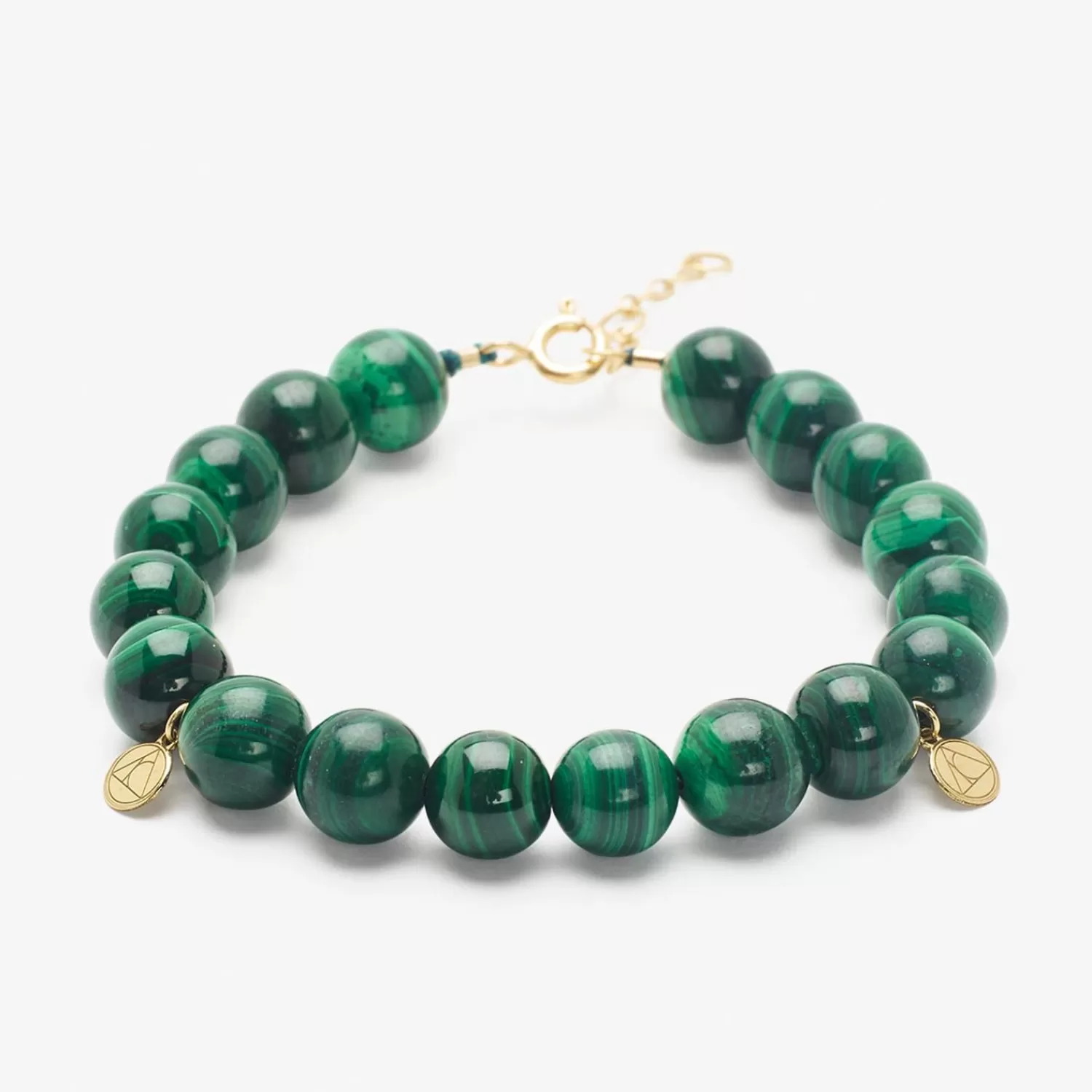 The Alkemistry Cinta - 18Ct Gold, Malachite Bead Bracelet Fashion