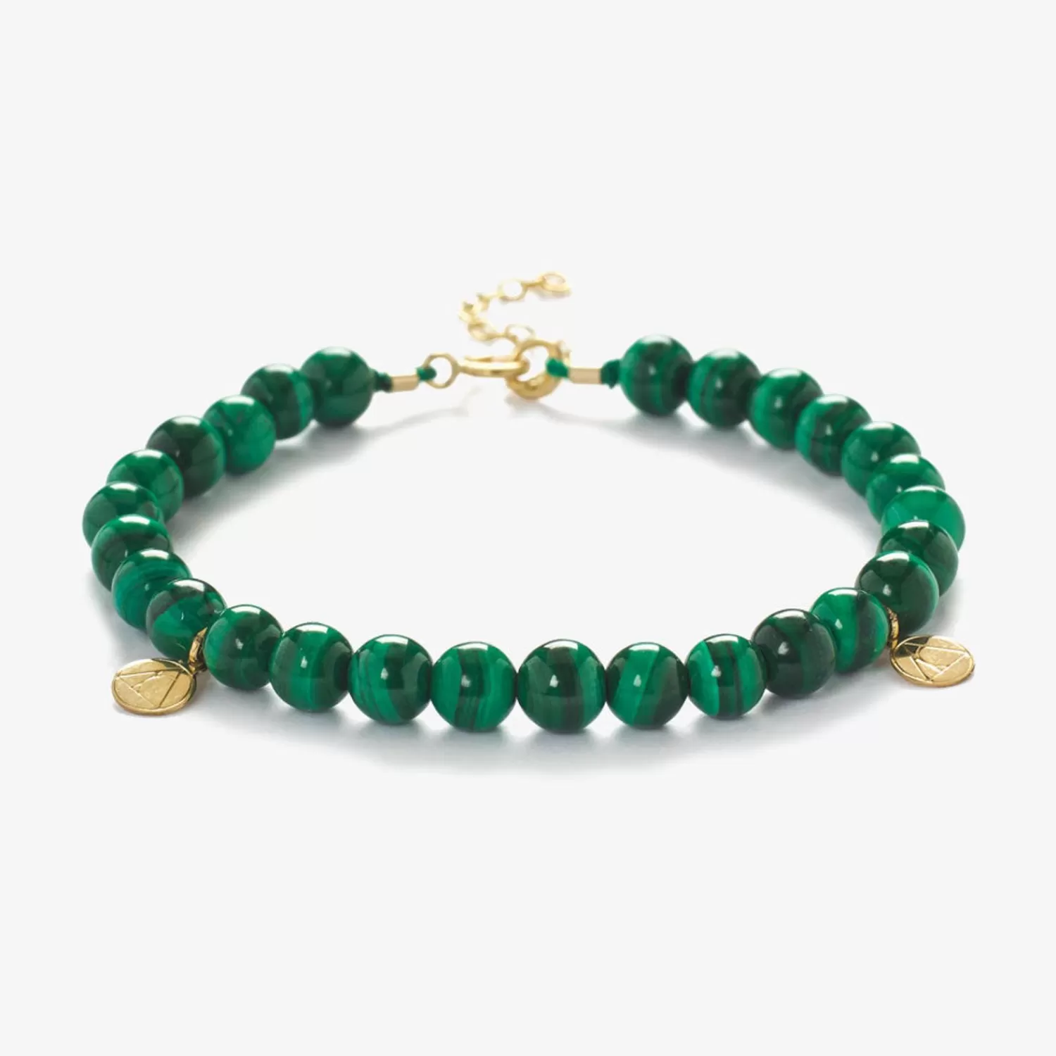 The Alkemistry Cinta - 18Ct Gold, Malachite Bead Bracelet Sale