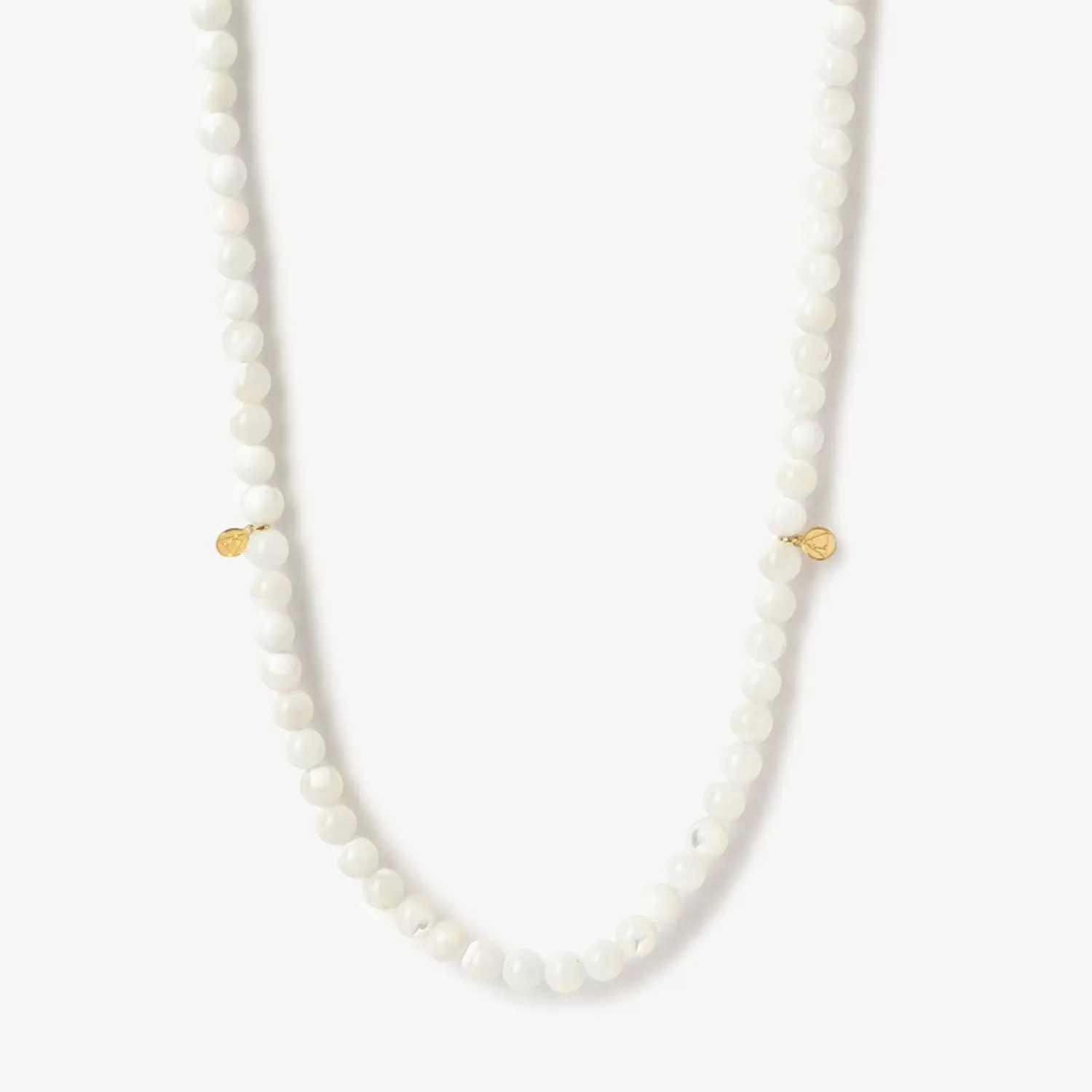 The Alkemistry Cinta - 18Ct Gold, Mother Of Pearl Bead Necklace Outlet