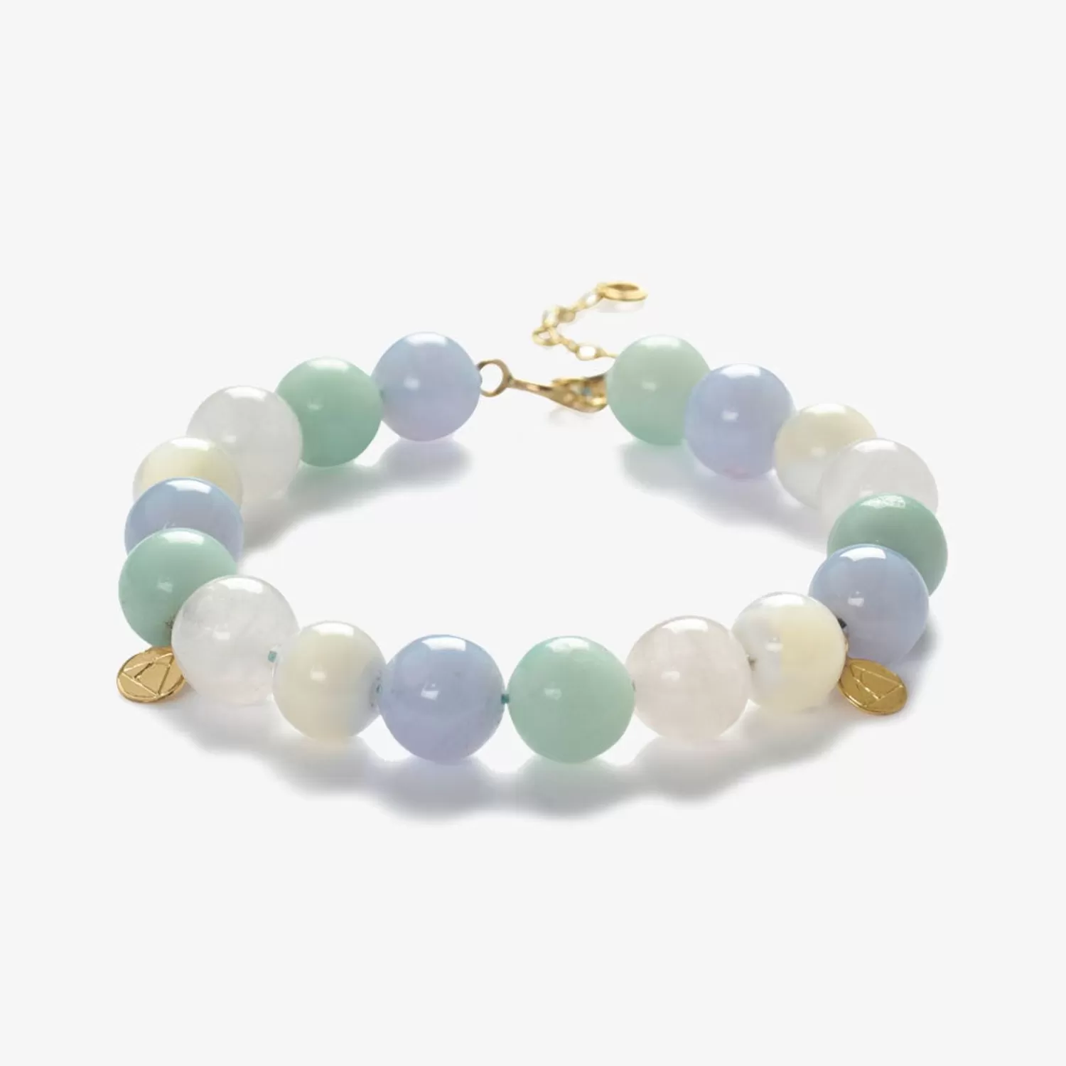 The Alkemistry Cinta - 18Ct Gold, Pastel Gemstone Bead Bracelet Cheap