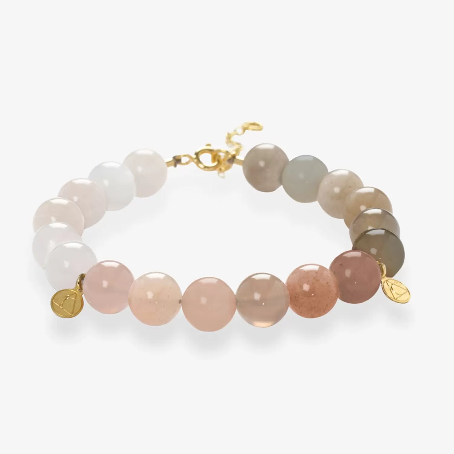 The Alkemistry Cinta - 18Ct Gold, Rainbow Moonstone Bead Bracelet Sale