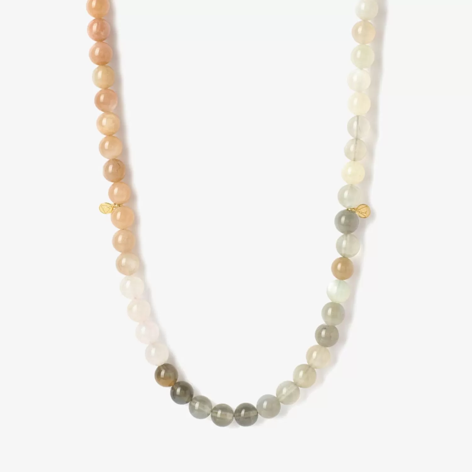 The Alkemistry Cinta - 18Ct Gold, Rainbow Moonstone Ombre Bead Necklace Online