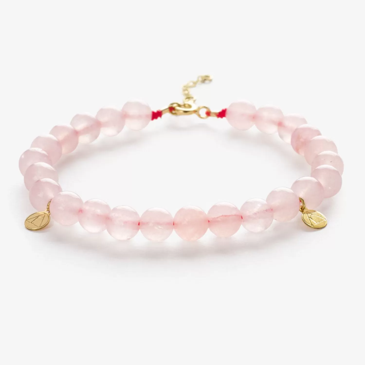 The Alkemistry Cinta - 18Ct Gold, Rose Quartz Bead Bracelet Online