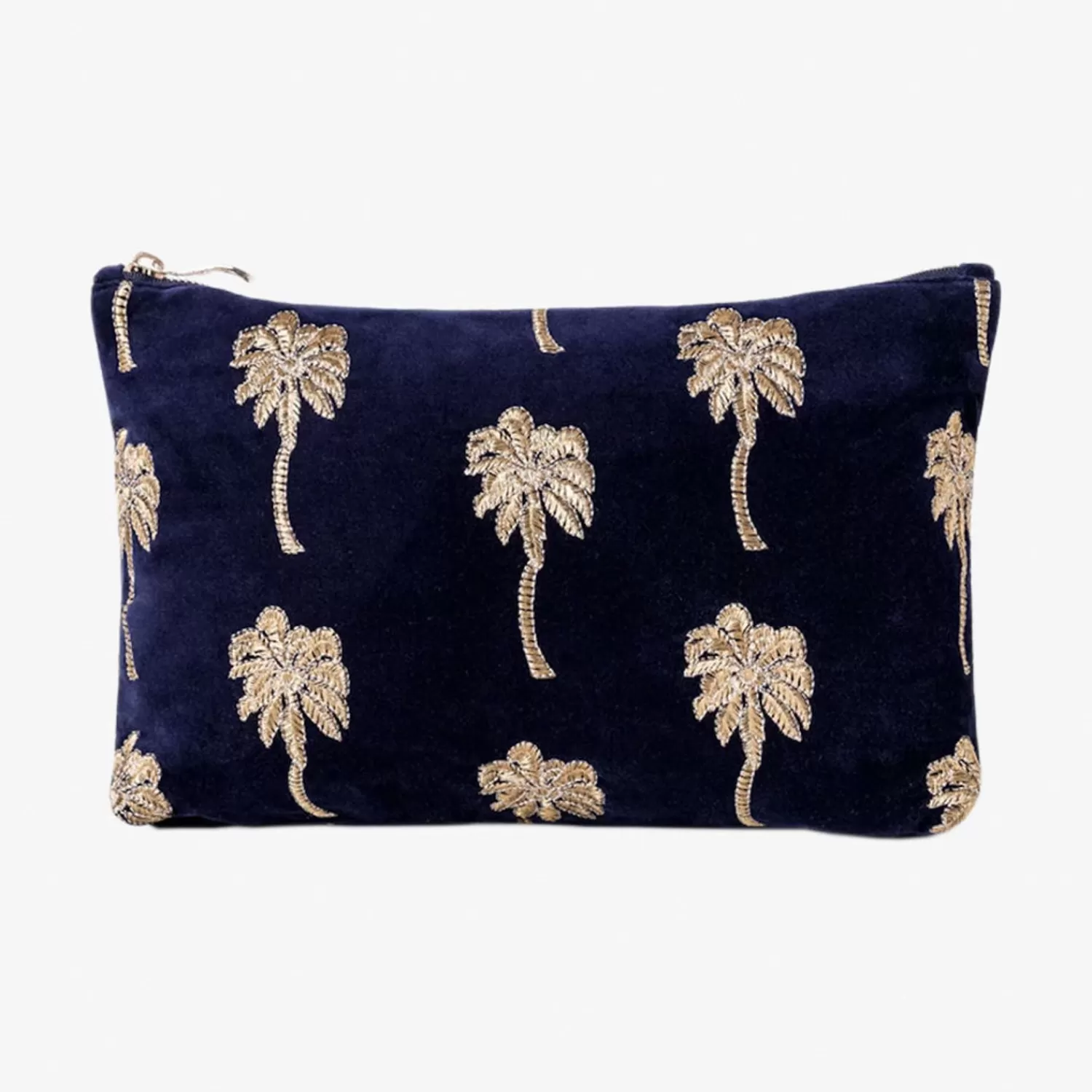 The Alkemistry Elizabeth Scarlett - Gold Palm Everyday Pouch Navy Sale