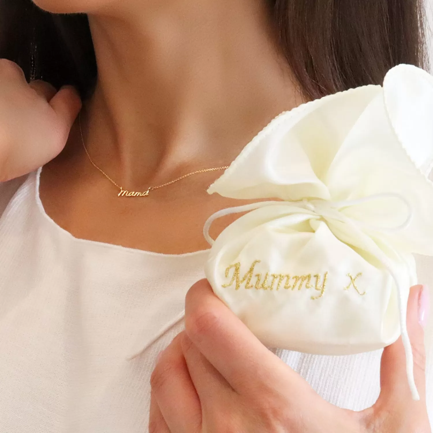 The Alkemistry It'S Mummy - 18Ct Gold, Baby Mama Necklace Flash Sale