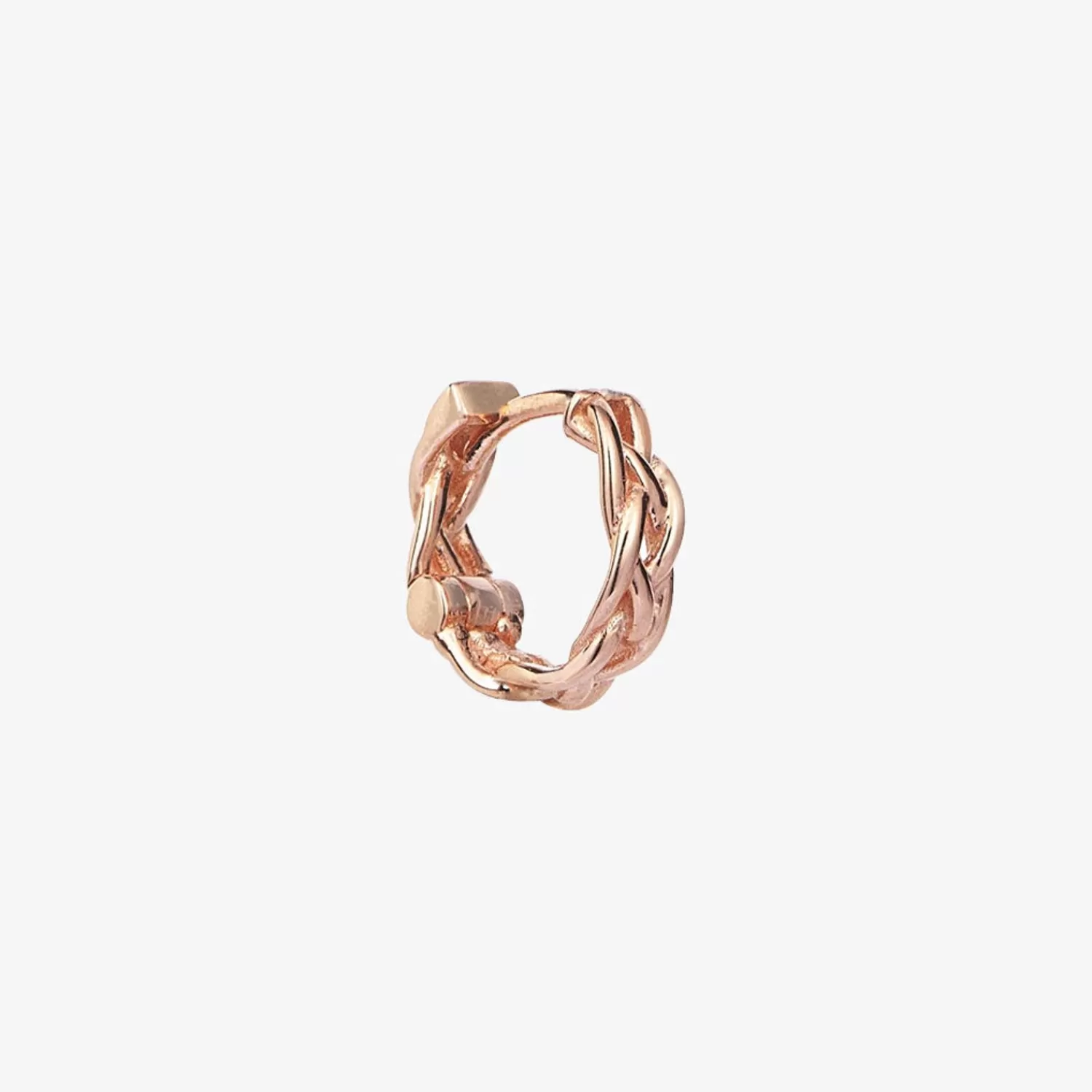 The Alkemistry Kismet By Milka 14Ct Rose Gold Braided Hoop (Single) Hot