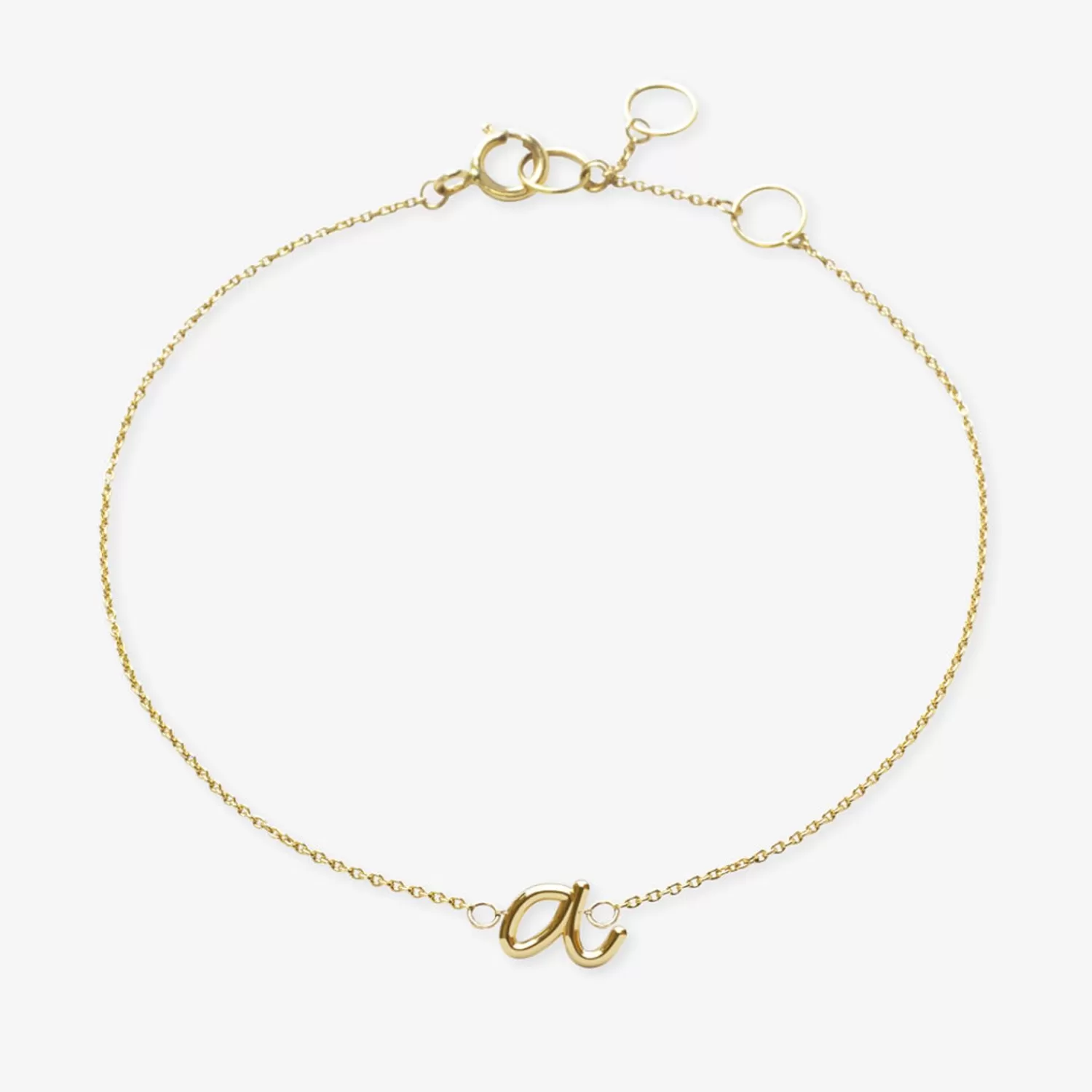 The Alkemistry Love Letter - 18Ct Gold, Initial Chain Bracelet Flash Sale