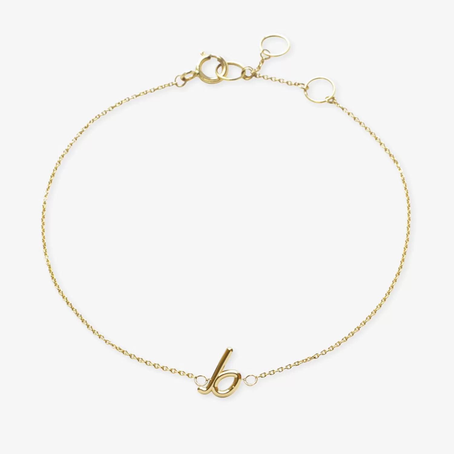 The Alkemistry Love Letter - 18Ct Gold, Initial Chain Bracelet Flash Sale