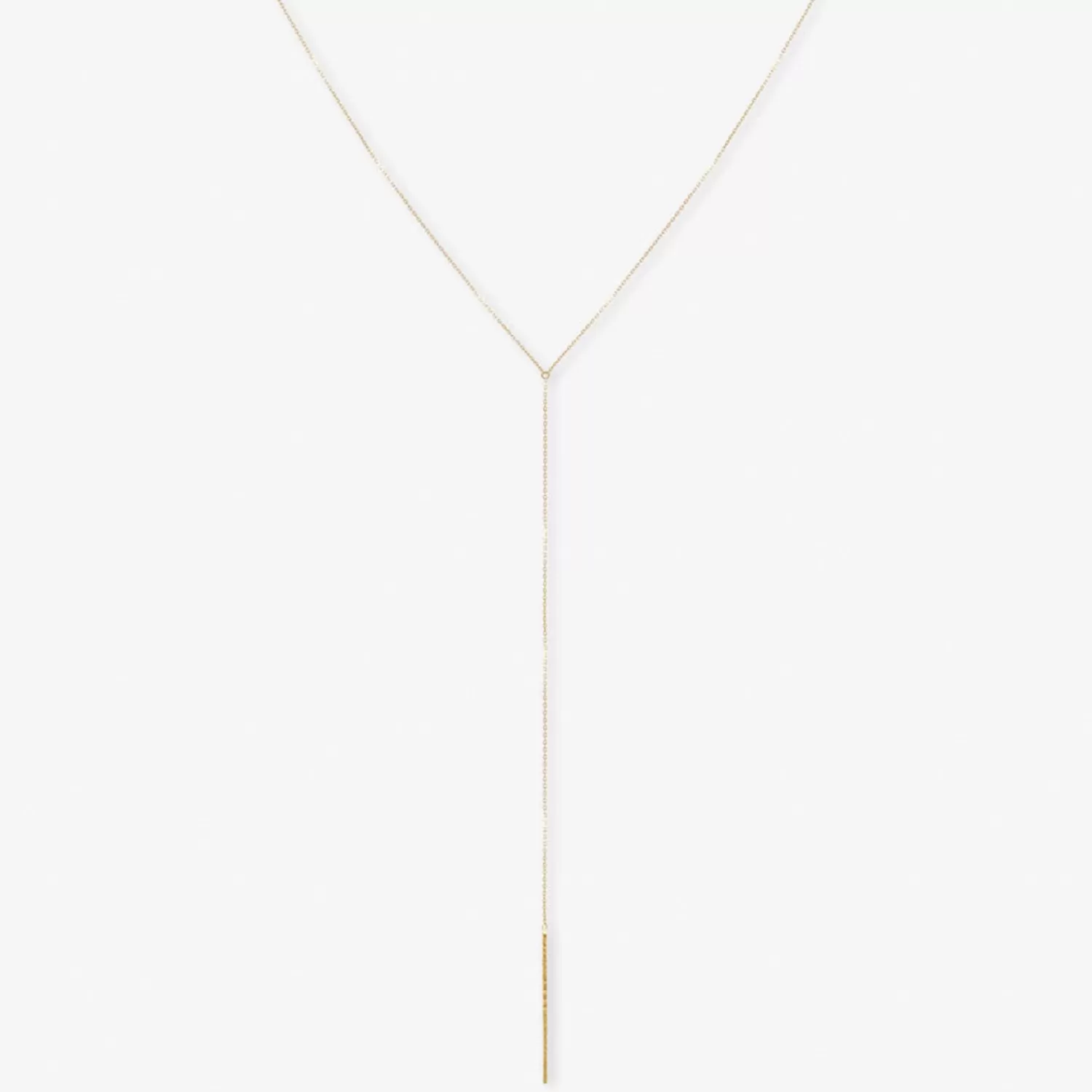 The Alkemistry Nude Shimmer - 18Ct Gold, Bar And Fine Shimmer Lariat Discount