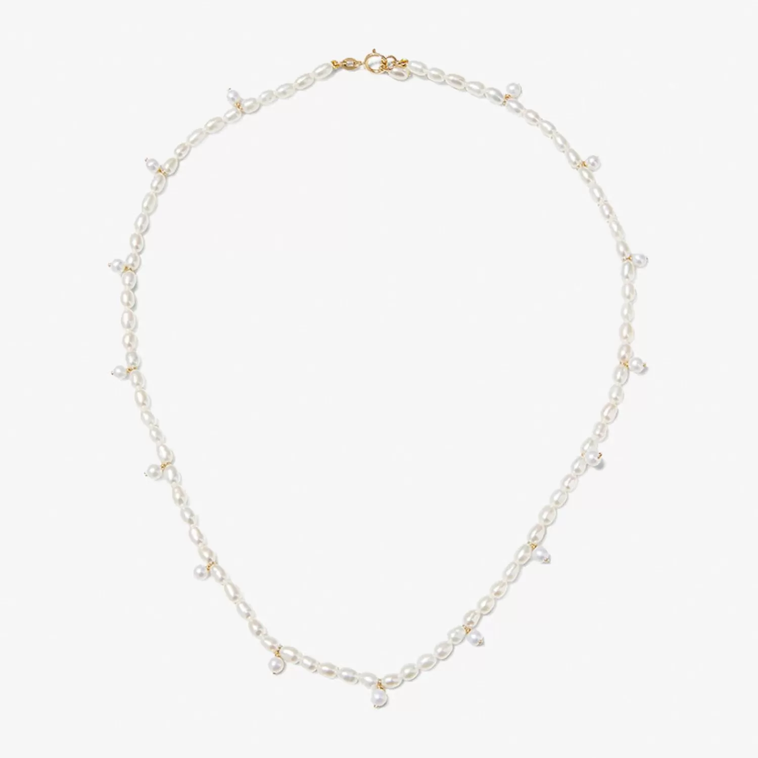 The Alkemistry Poppy Finch 14Ct Yellow Gold Keshi Pearl Dangle Necklace Outlet