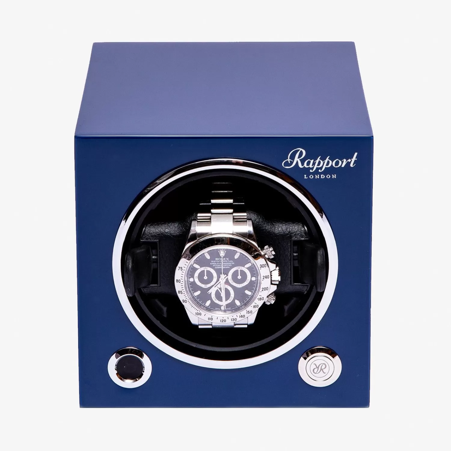 The Alkemistry Rapport Evo Single Watch Winder - Admiral Blue Store