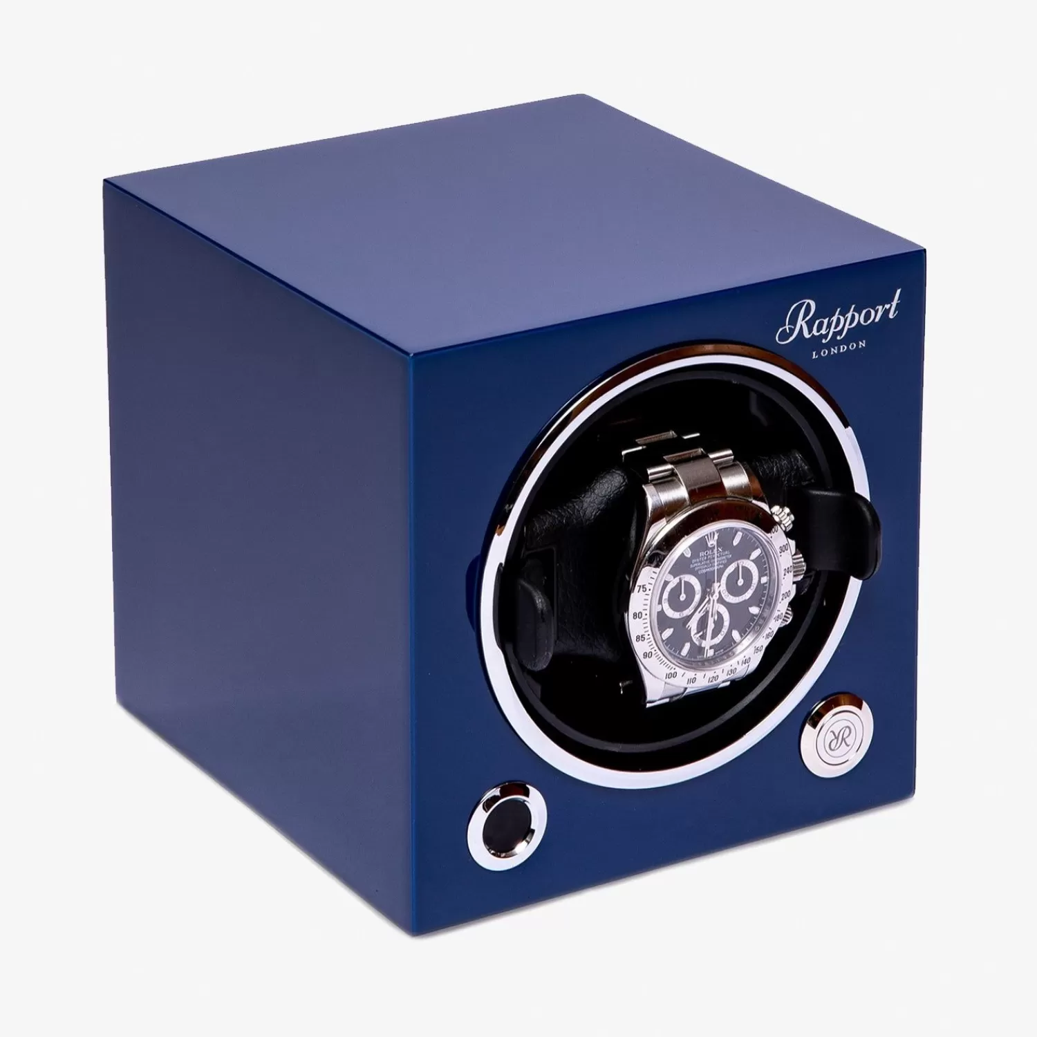 The Alkemistry Rapport Evo Single Watch Winder - Admiral Blue Store