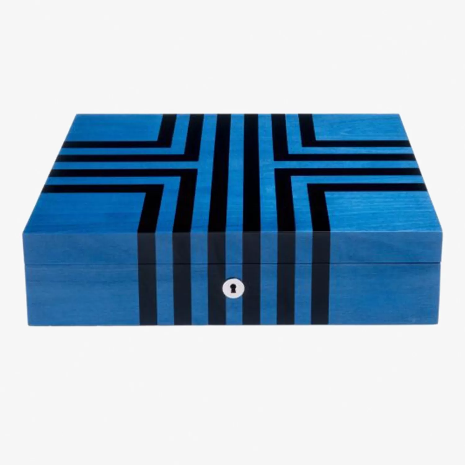 The Alkemistry Rapport Labyrinth Ten Watch Box - Blue Clearance