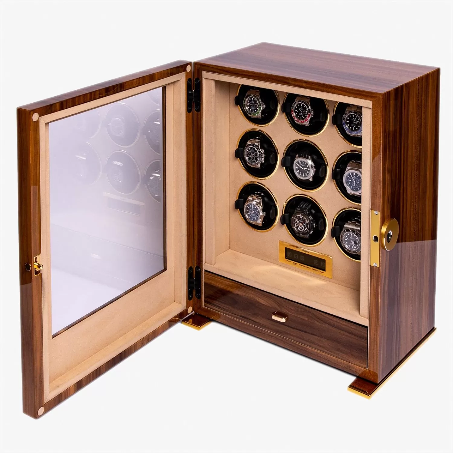 The Alkemistry Rapport Paramount Nine Watch Winder - Walnut Sale