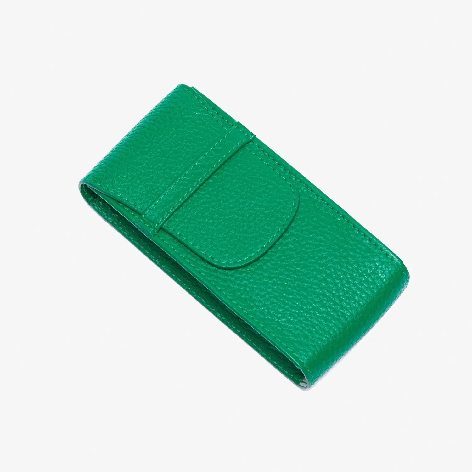 The Alkemistry Rapport Portobello Leather Single Watch Pouch - Green Fashion