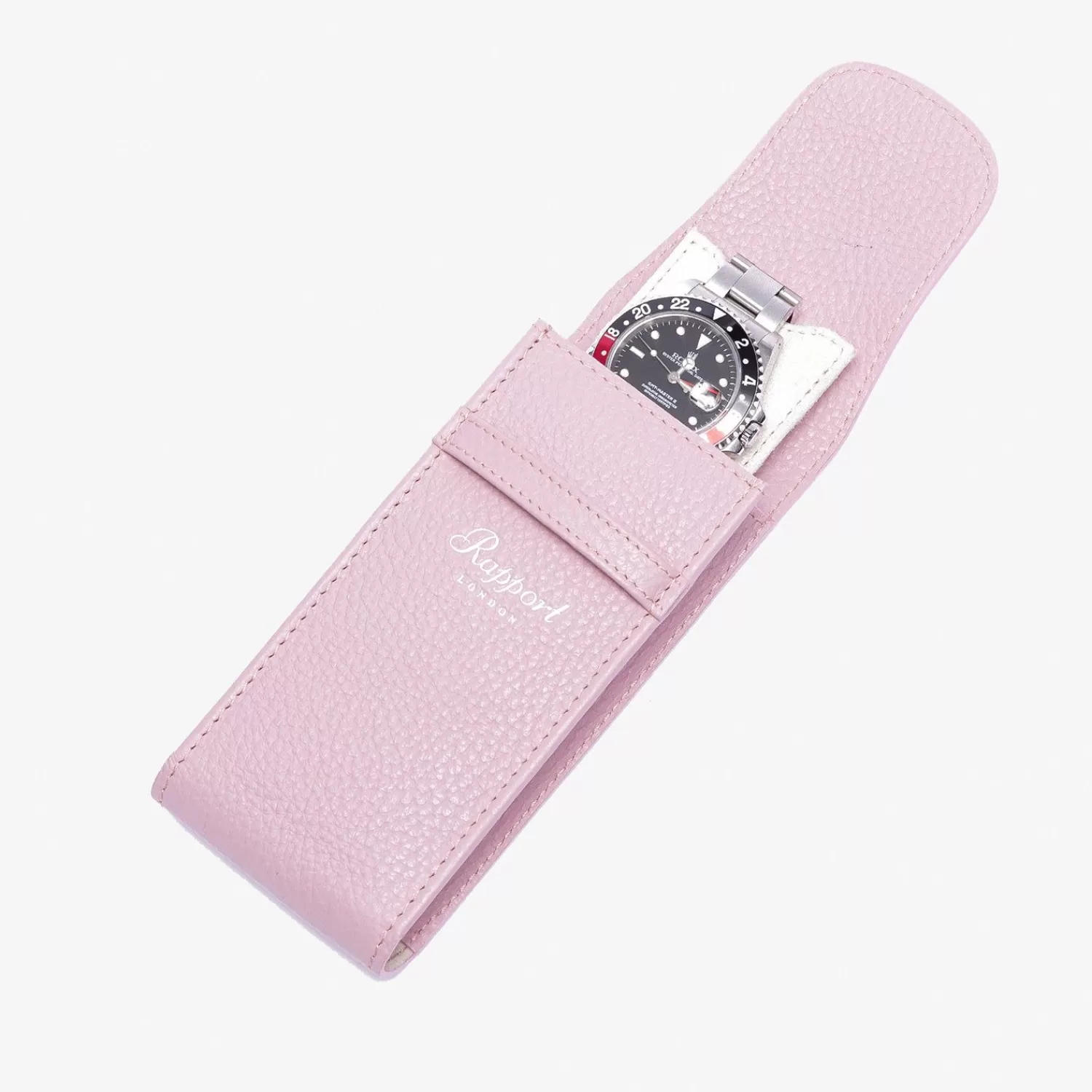 The Alkemistry Rapport Portobello Leather Single Watch Pouch - Pink Shop