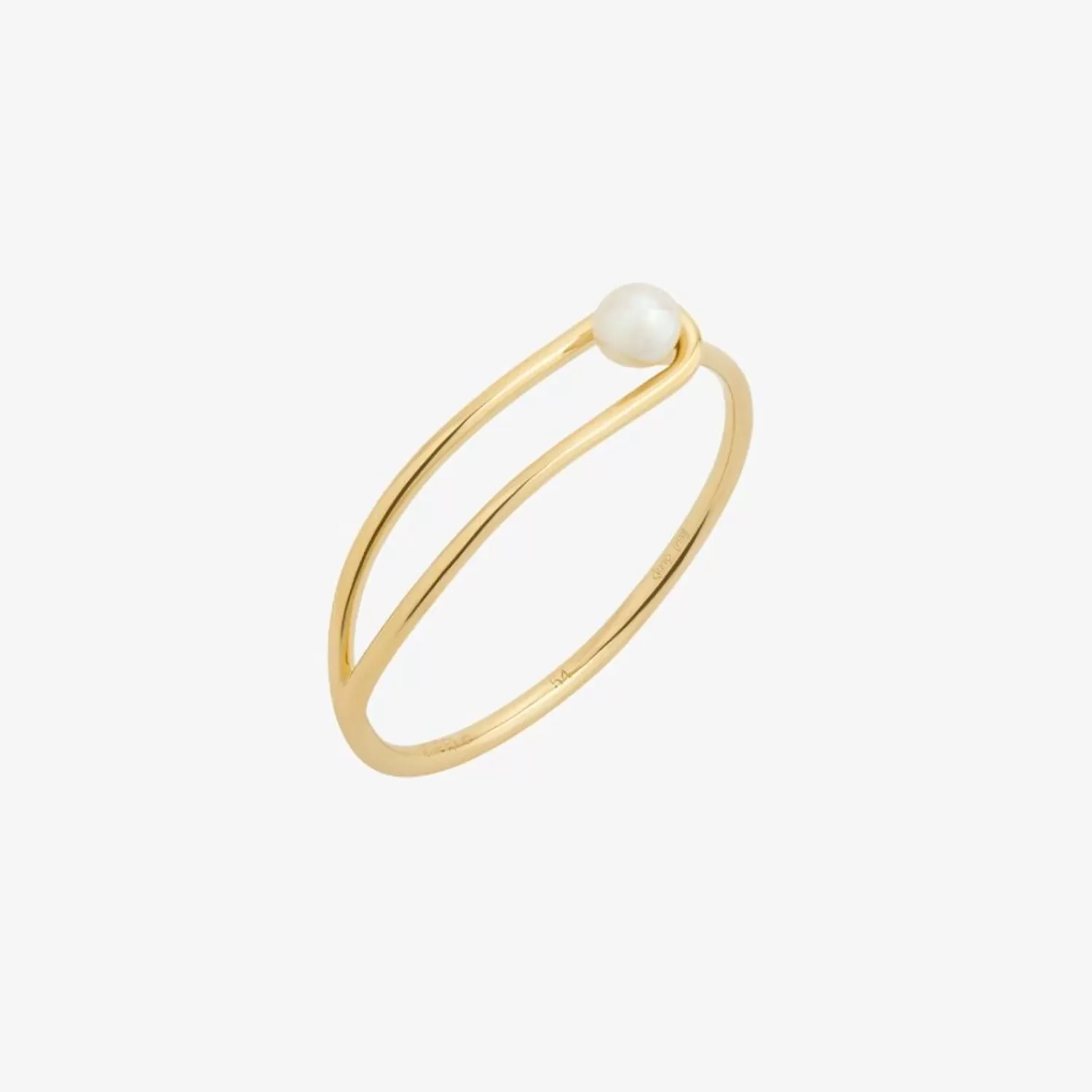 The Alkemistry Ruifier 18Ct Yellow Gold Astra New Moon Pearl Ring Fashion