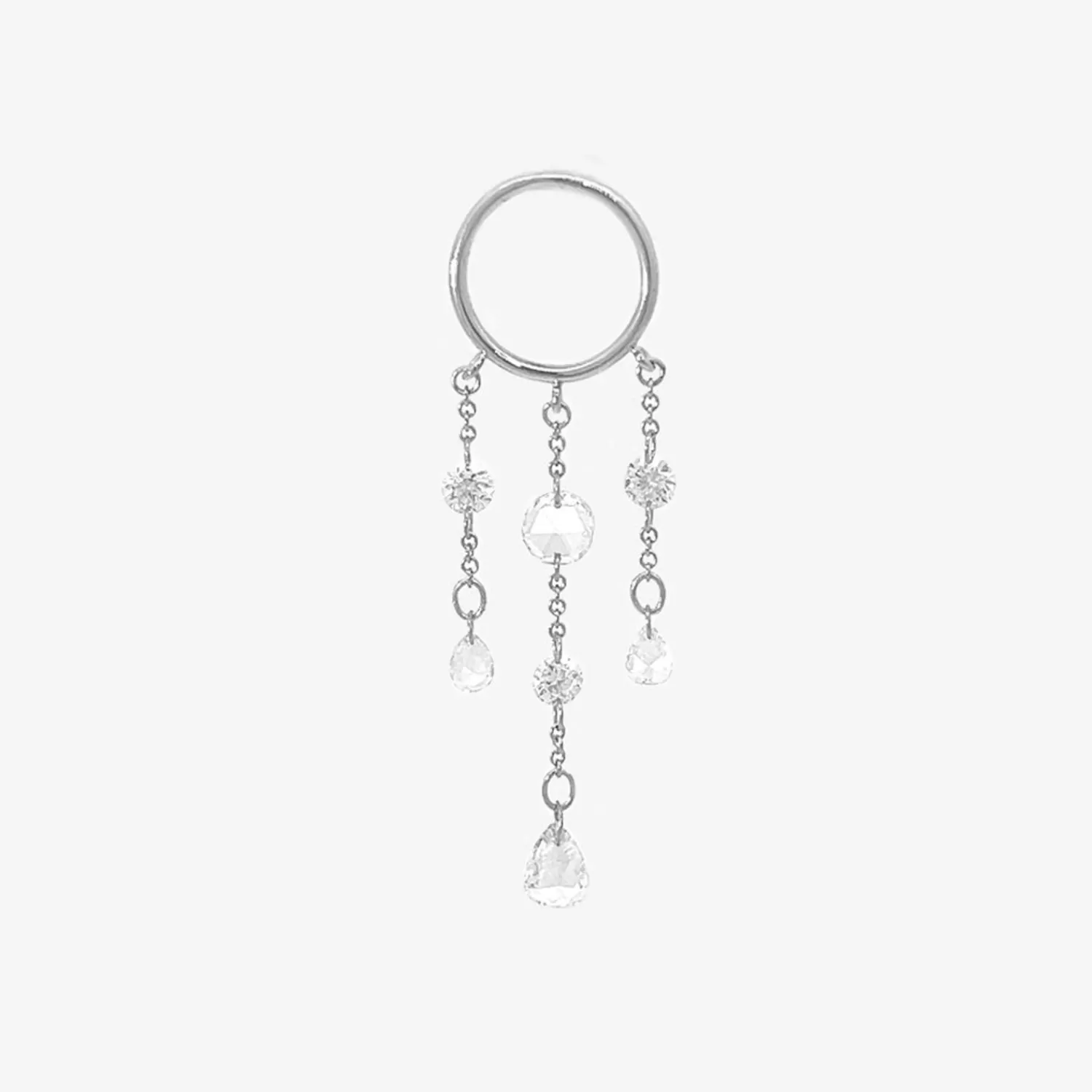 The Alkemistry Suncatcher - 18Ct Gold, Large Diamond Chandelier Earring (Single) Best Sale