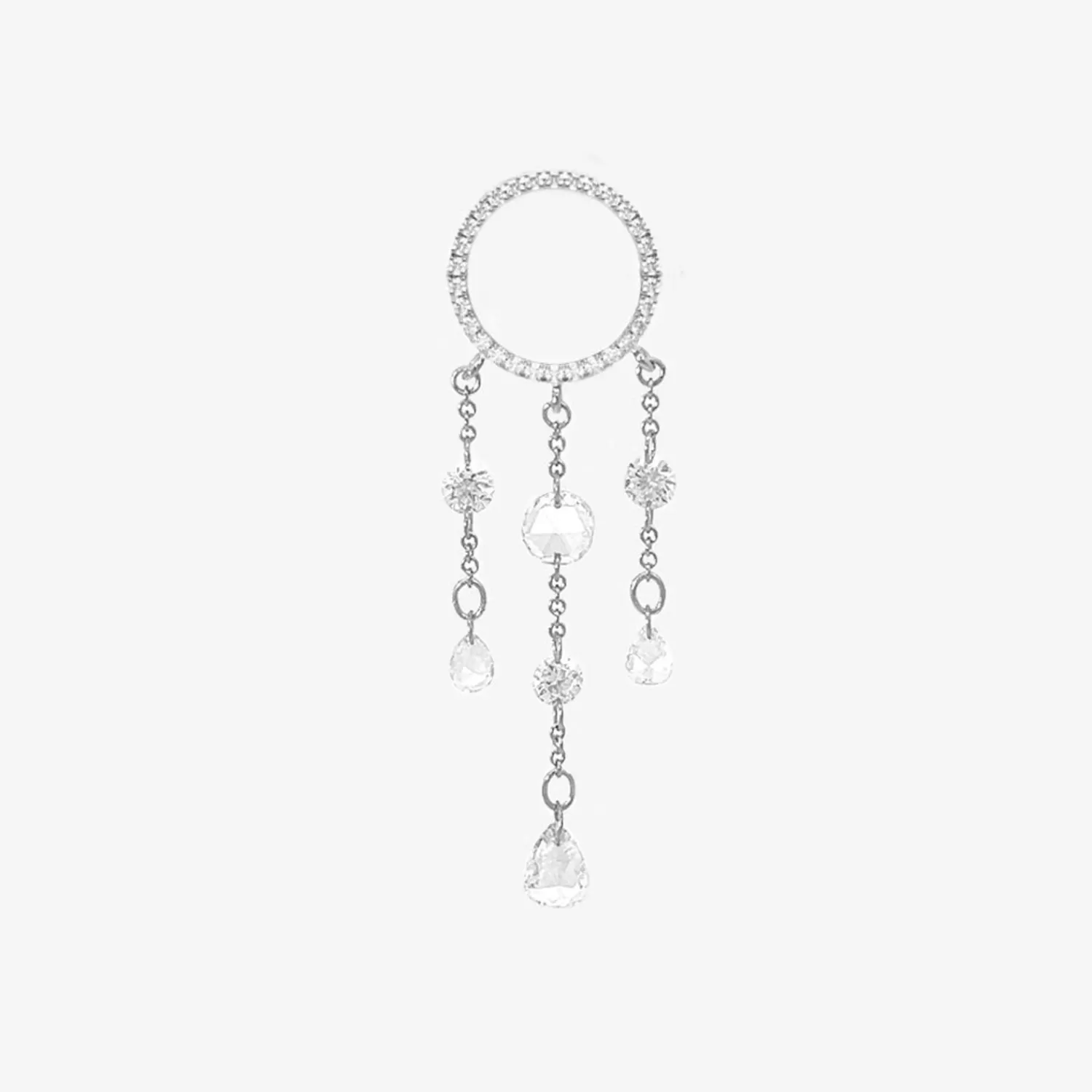 The Alkemistry Suncatcher - 18Ct Gold, Large Diamond Pave Chandelier Earring (Single) Outlet