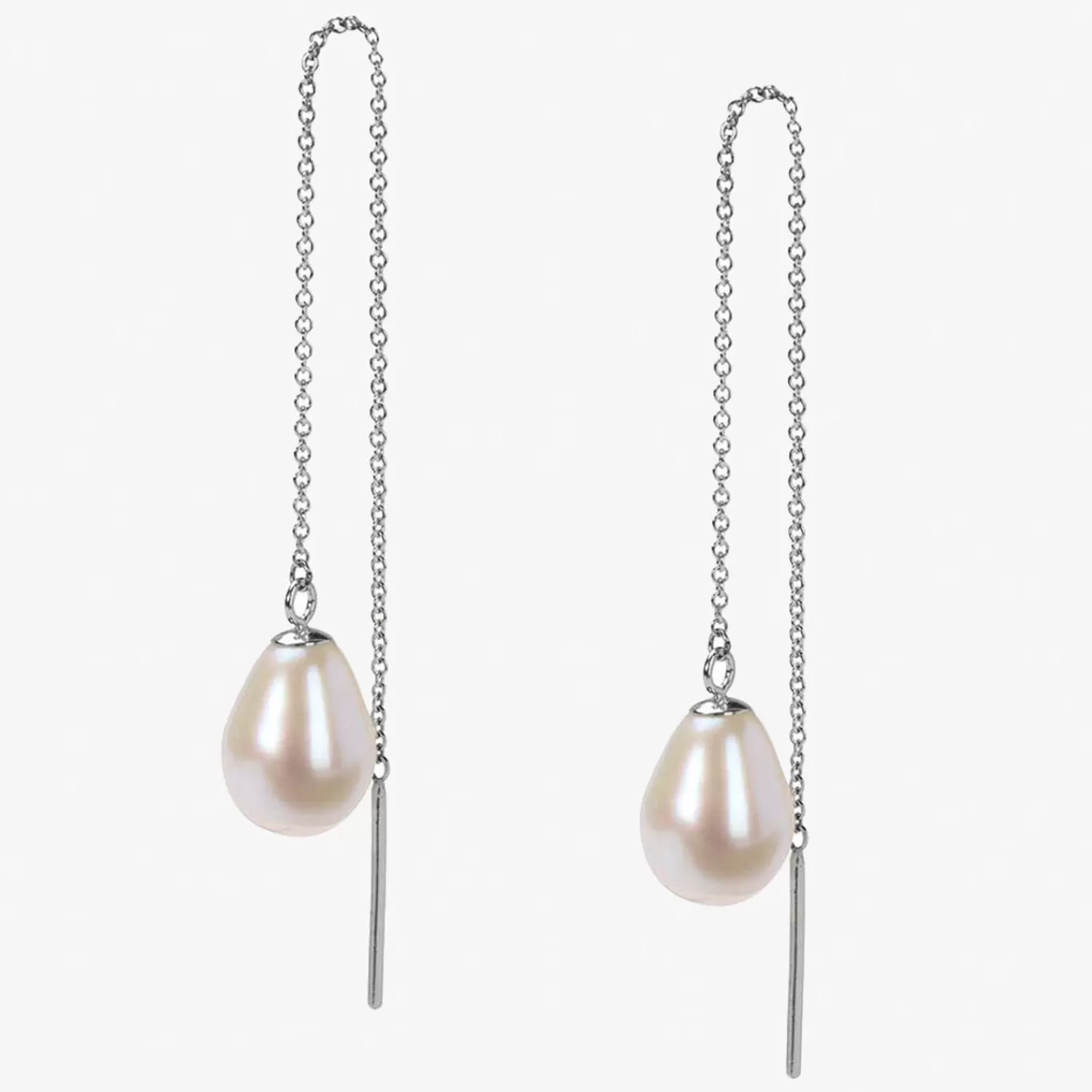 The Alkemistry Vianna - 18Ct Gold, Large White Pearl Threader Earrings (Pair) Outlet