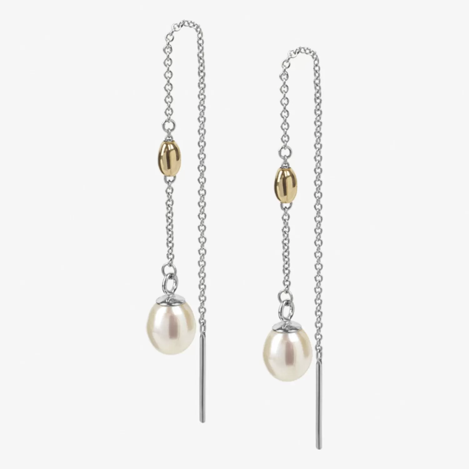 The Alkemistry Vianna - 18Ct Gold, Pearl Threader (Pair) Fashion