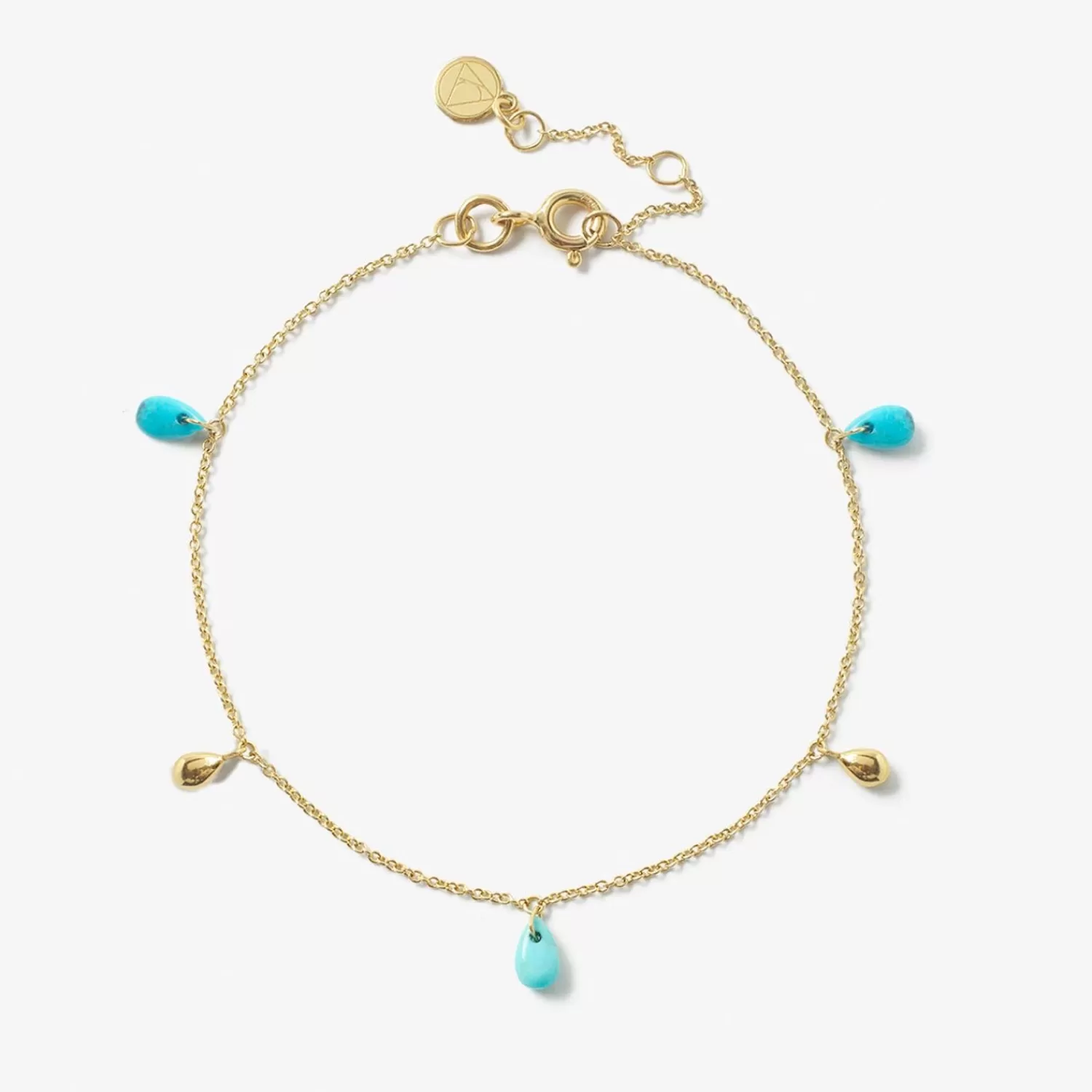 The Alkemistry Vianna - 18Ct Gold, Turquoise And Pear Drop Bracelet Hot