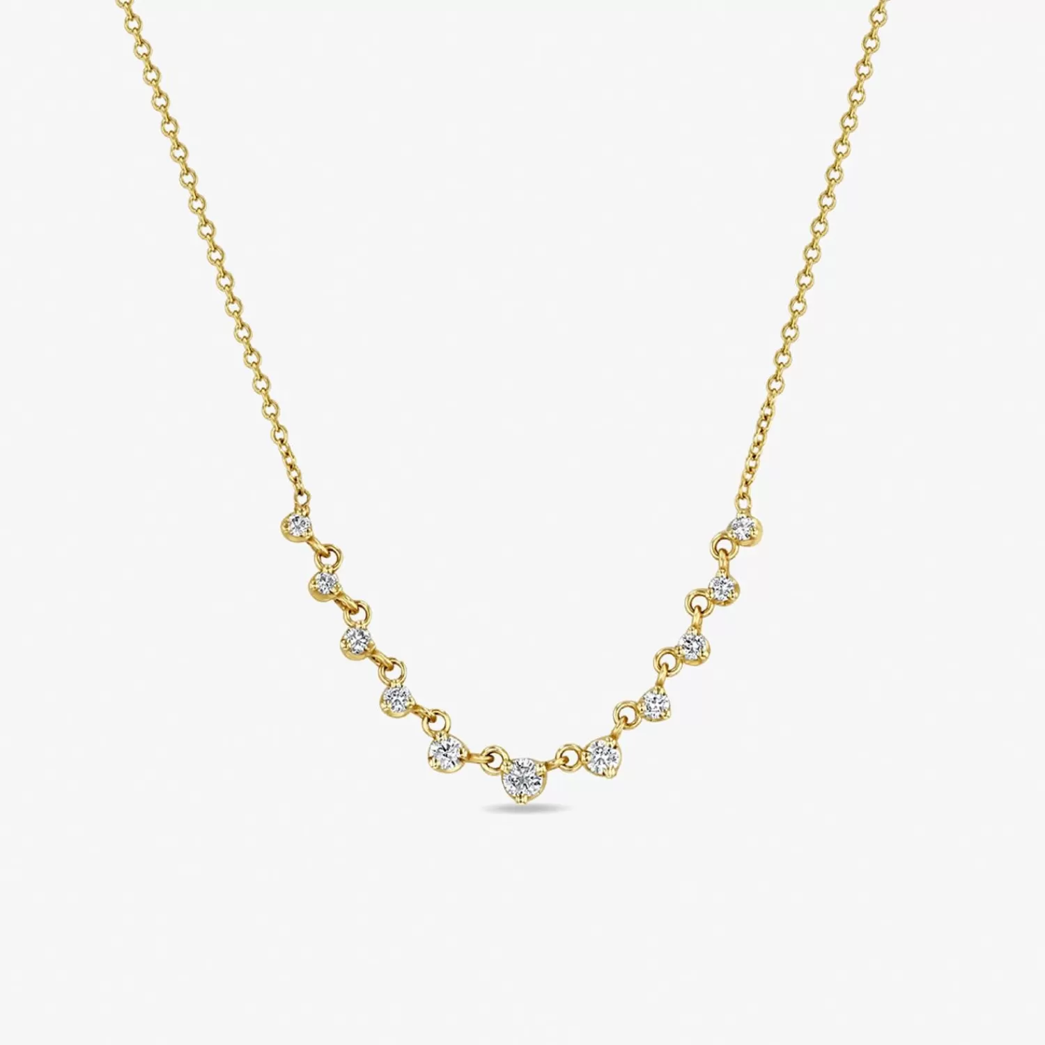 The Alkemistry Zoe Chicco 14Ct Yellow Gold And Diamond Necklace Shop